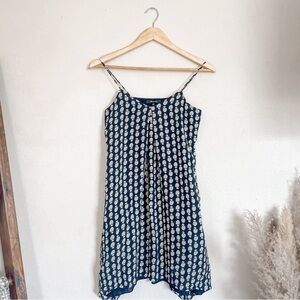 Madewell | Silk Trapeze Cami Dress in Bloomstamp